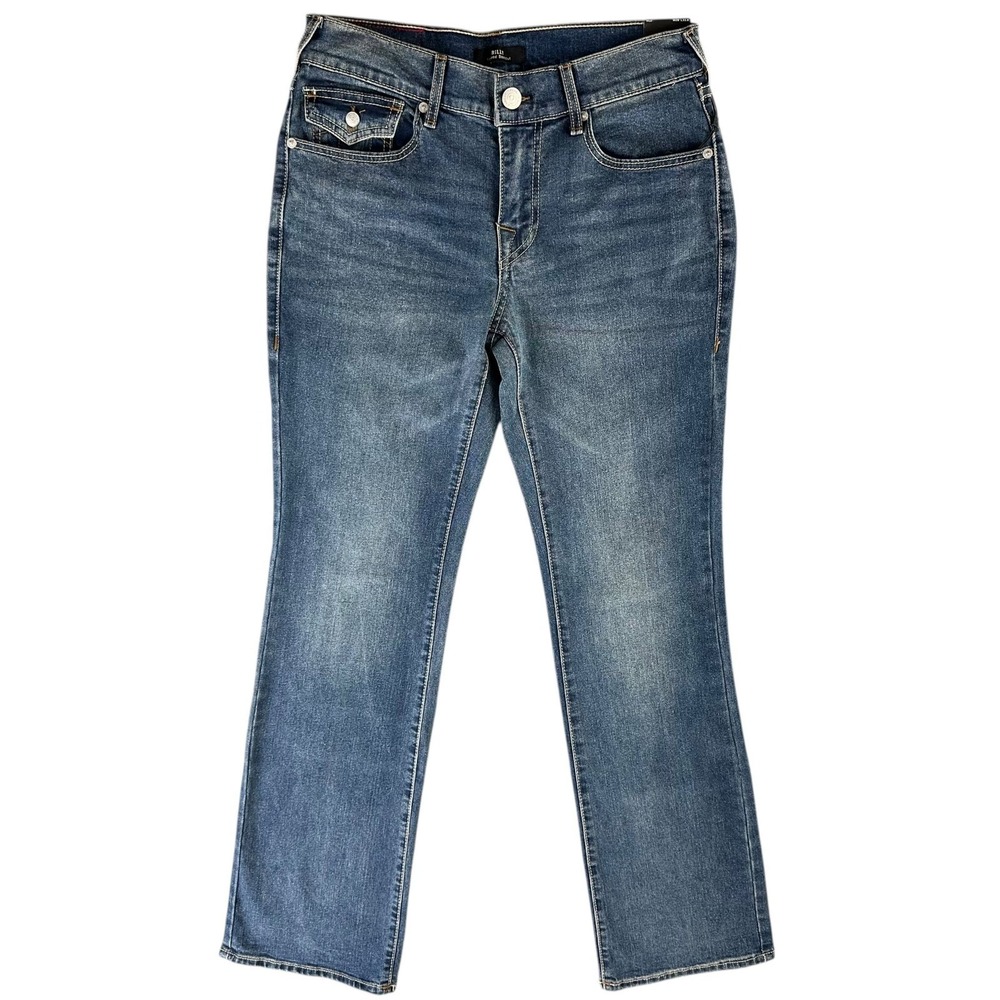 True Religion Billy Flap Bootcut Jeans Mens 29x33.5 Blue Relaxed Denim NEW